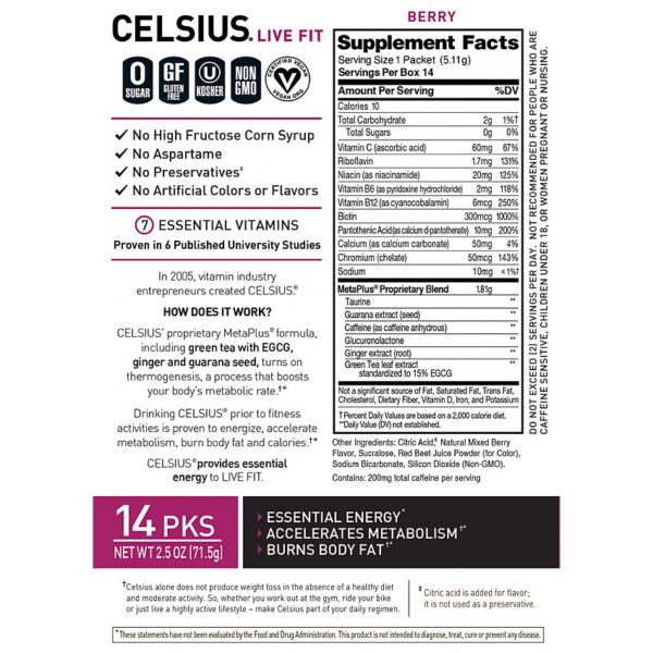 Celsius On-the-go-packet (Berry) - Image 2