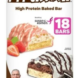 Robert Irvine's Fit Crunch Protein Bar - Strawberry Strudel or Milk & Cookies